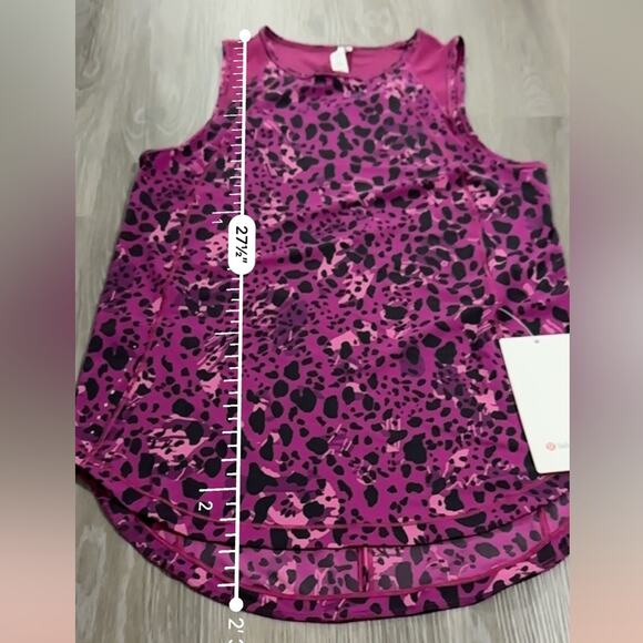 Lululemon Sculpt Tank Top in Cheetah Camo Magenta Purple Multi/Magenta Purple 4 - Picture 10 of 10
